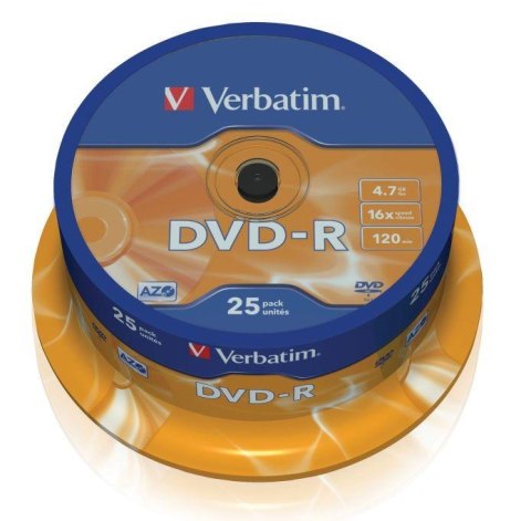 DVD-R Verbatim 16x 4.7GB (Cake 25) MATT SILVER