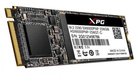 Dysk SSD ADATA XPG SX6000 PRO 256GB M.2 PCIe NVMe (2100/1200 MB/s) 2280, 3D TLC NAND