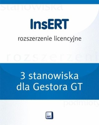 Licencja ESD InsERT - Gestor GT (CRM) - rozszerzenie o 3 stan.