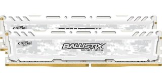 Pamięć DDR4 Crucial Ballistix Sport 16GB (2x8GB) 2666MHz CL16 DRx8 1,2V White