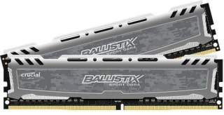 Pamięć DDR4 Crucial Ballistix Sport 8GB (2x4GB) 2666MHz CL16 1,2V gray