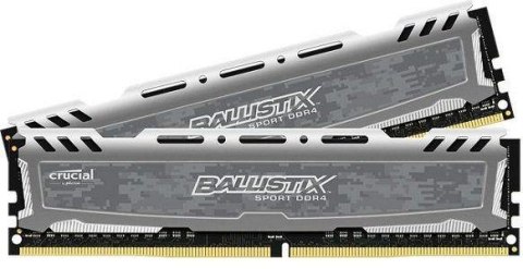 Pamięć DDR4 Crucial Ballistix Sport 8GB (2x4GB) 2666MHz CL16 1,2V gray