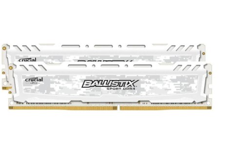 Pamięć DDR4 Crucial Ballistix Sport 8GB (2x4GB) 2666MHz CL16 1,2V white