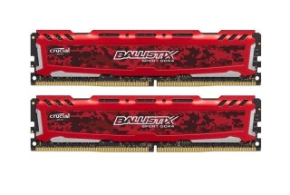 Pamięć DDR4 Crucial Ballistix Sport LT 16GB (2x8GB) 2666MHz CL16 1,2V Red