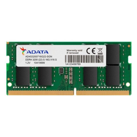 Pamięć SODIMM DDR4 ADATA Premier 8GB (1x8GB) 3200MHz CL22 1,2V Single