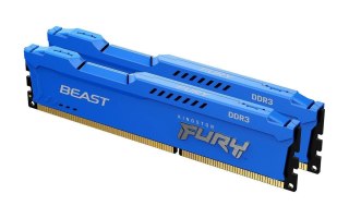 Pamięć DDR3 Kingston Fury Beast 16GB (2x8GB) 1600MHz CL10 1,5V niebieska