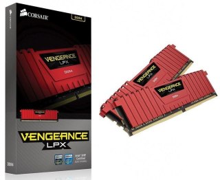 Pamięć DDR4 Corsair Vengeance LPX 16GB (2x8GB) 3000MHz CL15 1,35V Red