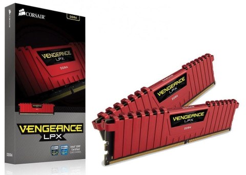 Pamięć DDR4 Corsair Vengeance LPX 16GB (2x8GB) 3200MHz CL16 1,35V Red