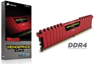 Pamięć DDR4 Corsair Vengeance LPX 8GB (1x8GB) 2666MHz XMP 2.0 CL16 1,2V Red