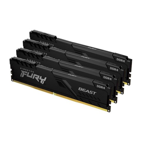 Pamięć DDR4 Kingston Fury Beast 128GB (4x32GB) 3200MHz CL16 1,35V czarna