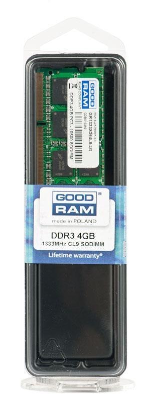 Pamięć SODIMM DDR3 GOODRAM 8GB/1333MHz PC3-10600