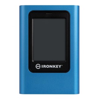 Dysk zewnętrzny SSD Kingston IronKey Vault Privacy 80 480GB USB 3.0 Type-C (250/250 MB/s) niebiesko-czarny