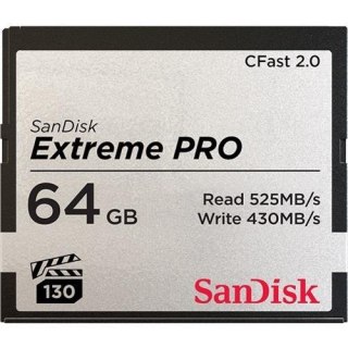 Karta pamięci Compactflash SanDisk Extreme PRO 64GB 525/430 MB/s CFAST 2.0