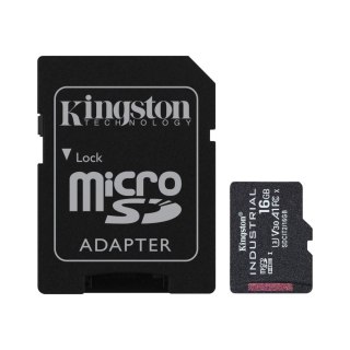 Karta pamięci Kingston Industrial microSD 16GB Class 10 UHS-I U3 + adapter