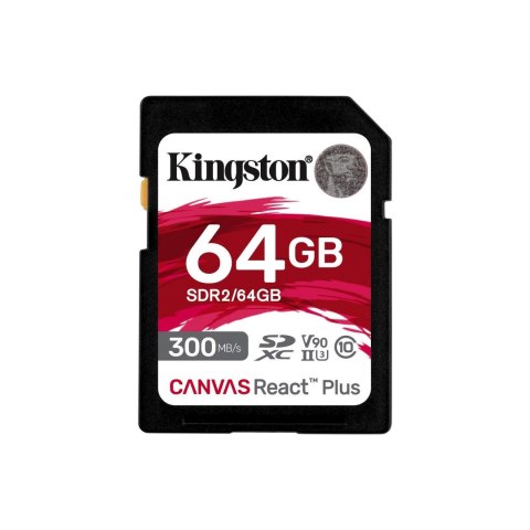 Karta pamięci Kingston SD Canvas React Plus 64GB UHS-II U3