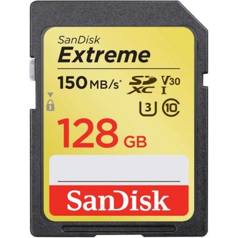 Karta pamięci SDXC SanDisk EXTREME 128GB 150/70 MB/s V30 UHS-I U3