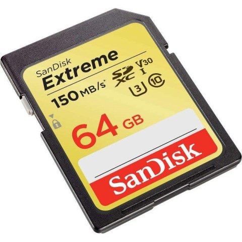 Karta pamięci SDXC SanDisk EXTREME 64GB 150/60 MB/s V30 UHS-I U3