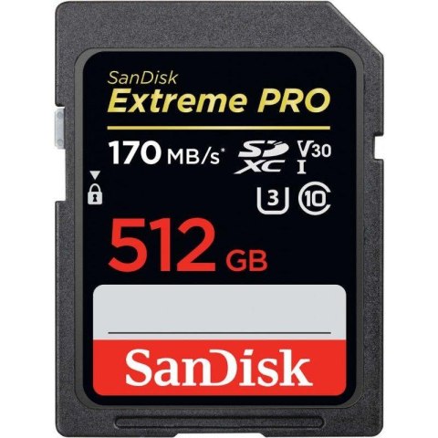 Karta pamięci SDXC SanDisk EXTREME PRO 512GB 170/90 MB/s V30 UHS-I U3