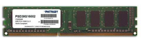 Pamięć DDR3 Patriot Signature Line 8GB (1x8GB) 1600MHz CL11 1,5V 256x8