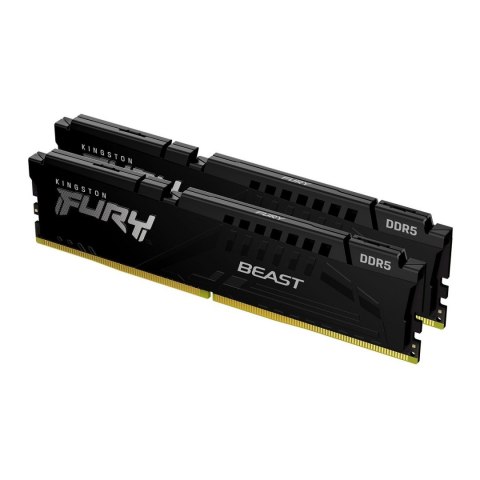 Pamięć DDR5 Kingston Fury Beast 16GB (2x8GB) 4800MHz CL38 1,1V Czarna