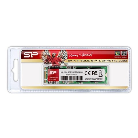 Dysk SSD Silicon Power A55 256GB M.2 2280 SATA3 (560/530 MB/s)