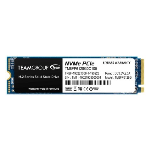 Dysk SSD Team Group MP33 128GB M.2 2280 PCIe (1500/500)