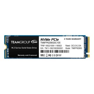 Dysk SSD Team Group MP33 256GB M.2 2280 PCIe NVMe (1600/1000)