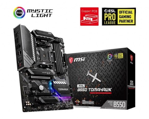 Płyta MSI MAG B550 TOMAHAWK /AMD B550/DDR4/SATA3/M.2/USB3.1/PCIe4.0/AM4/ATX