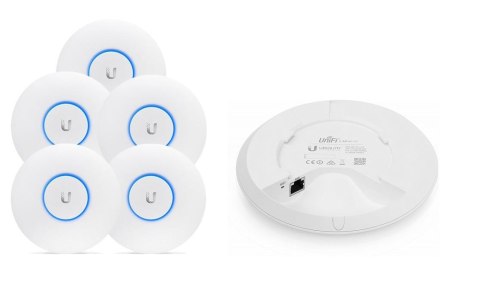 Access Point UBIQUITI UniFi UAP-AC-LITE AP AC867 5GHz, N300 2,4GHz 122m 1GbE LAN 5-pack