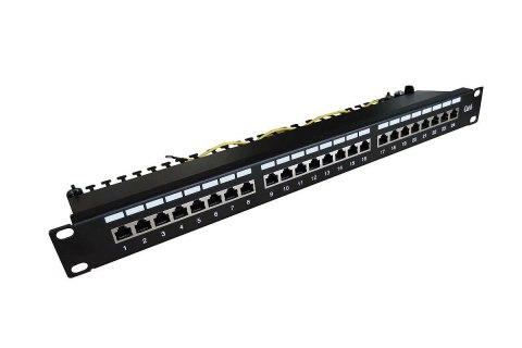 Patch panel DIGITUS 19" 24x RJ45 S/FTP kat. 6 1U z tacką