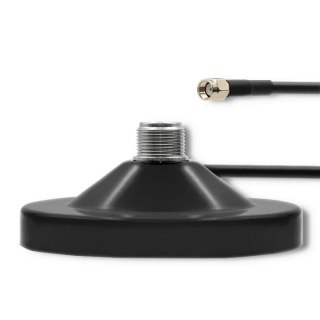 Podstawka magnetyczna Qoltec z kablem 2m | N żeński | SMA żeński