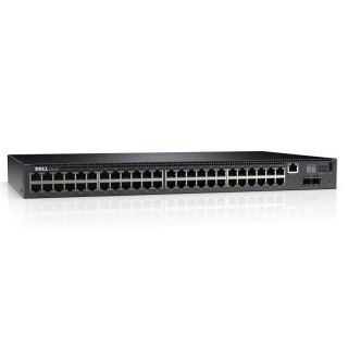 Switch zarządzalny Dell Networking N2048P L2 POE+ 48x 1GbE + 2x 10GbE SFP+ fixed ports Stacking IO to PSU air AC