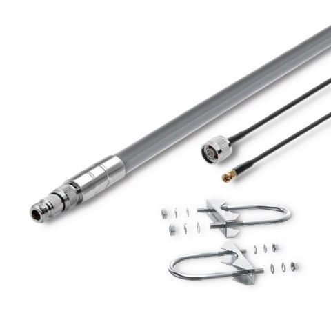 Zestaw antena LoRa Qoltec 5.8 dBi + kabel zasilający Zestaw antena LoRa Qoltec 5.8 dBi + kabel zasilający