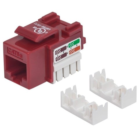 Moduł Keystone Intellinet RJ45 UTP Cat.5e, czerwony Moduł Keystone Intellinet RJ45 UTP Cat.5e, czerwony