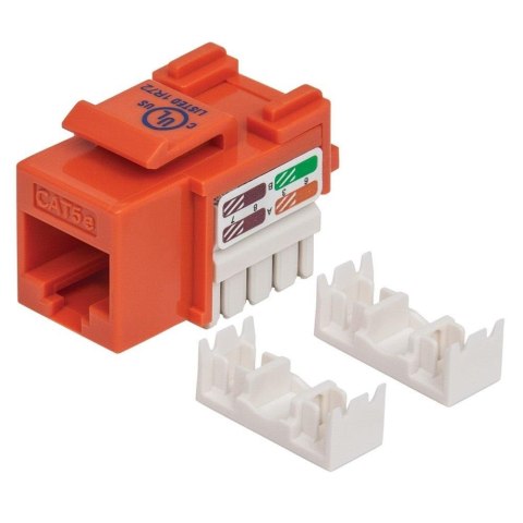 Moduł Keystone Intellinet RJ45 UTP Cat.5e, pomarańczowy Moduł Keystone Intellinet RJ45 UTP Cat.5e, pomarańczowy