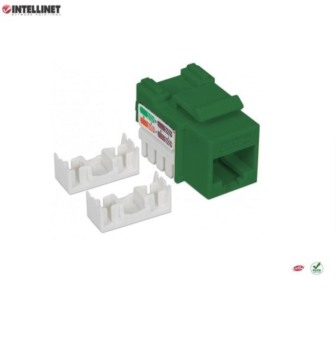 Moduł Keystone Intellinet RJ45 UTP Cat.5e, zielony Moduł Keystone Intellinet RJ45 UTP Cat.5e, zielony