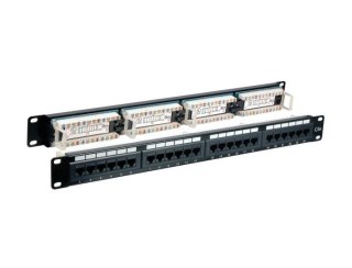 Patch panel EFB-Elektronik 37585.1, 24 porty RJ45 Cat6 UTP, 1U, czarny