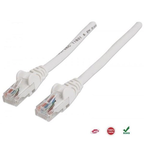 PatchCord 100% miedź Intellinet Cat.6 UTP, 0,5m, biały PatchCord 100% miedź Intellinet Cat.6 UTP, 0,5m, biały