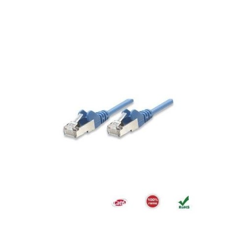 PatchCord 100% miedź Intellinet Cat.6 UTP, 0,5m, niebieski PatchCord 100% miedź Intellinet Cat.6 UTP, 0,5m, niebieski