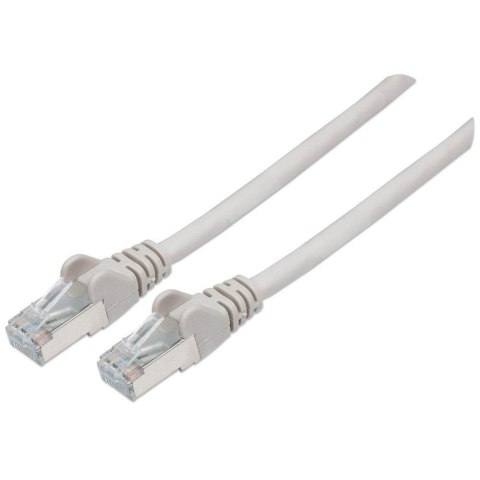 PatchCord 100% miedź Intellinet Cat.6a LSOH/LSZH S/FTP, 7,5m, szary