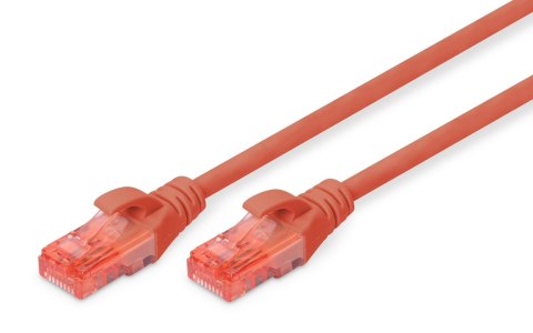 Patchcord DIGITUS UTP kat. 6 3m PVC czerwony