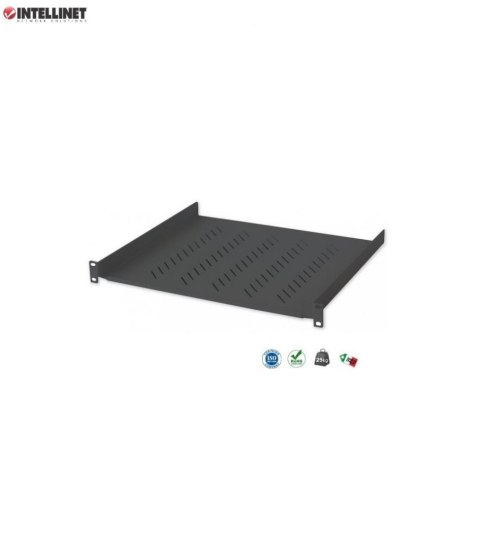 Półka do szafy 19" Intellinet 305mm 1U perforowana, czarna Półka do szafy 19" Intellinet 305mm 1U perforowana, czarna