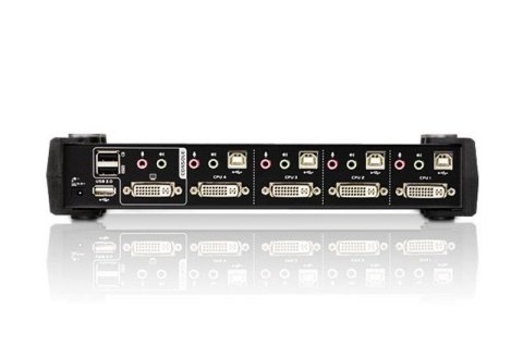 Przełącznik KVM ATEN DVI/USB/Audio CS1764A (CS1764A-AT-G) 4-port.