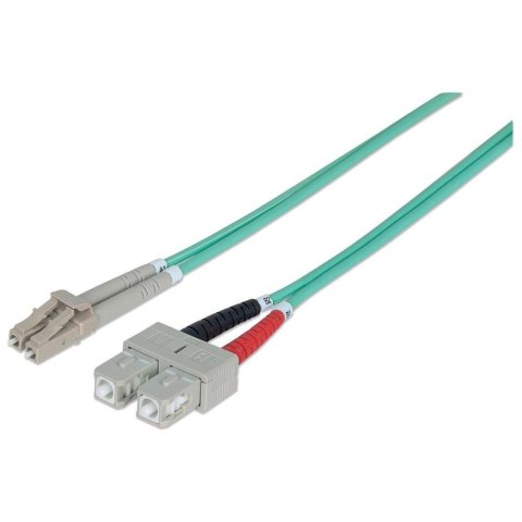 Światłowód krosowy Intellinet LC-SC duplex 50/125 OM3, MM 1m Światłowód krosowy Intellinet LC-SC duplex 50/125 OM3, MM 1m
