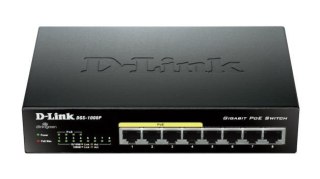 Switch niezarządzalny D-Link 8-portowy DGS-1008P PoE 10/100/1000 Gigabit