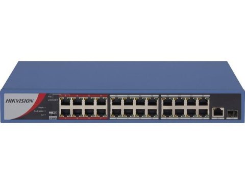 Switch niezarządzalny HIKVISION DS-3E0326P-E/M(B) 24 x RJ45 10/100M (PoE 802.3af/at)