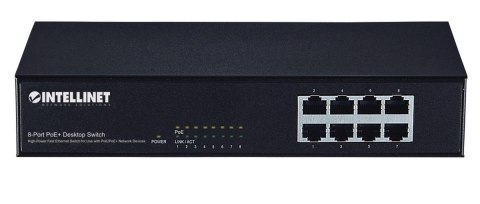 Switch niezarządzalny Intellinet 8x 10/100 Mbps PoE+ 140W Desktop Switch niezarządzalny Intellinet 8x 10/100 Mbps PoE+ 140W Desktop