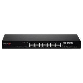 Switch zarządzalny Edimax GS-5424G 24-port gigabit Web Smart z 4SFP trybem Long Range