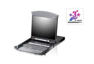 Konsola LCD 17" KVM ATEN KL1508AIM (KL1508AIM-AXA-AG) Dual Rail 8-port. kat.5 over IP