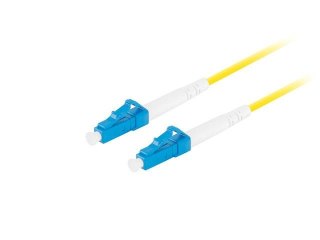 Patchcord światłowodowy Lanberg SM LC/UPC-LC/UPC SIMPLEX 3.0mm LSZH G657A1 1m żółty